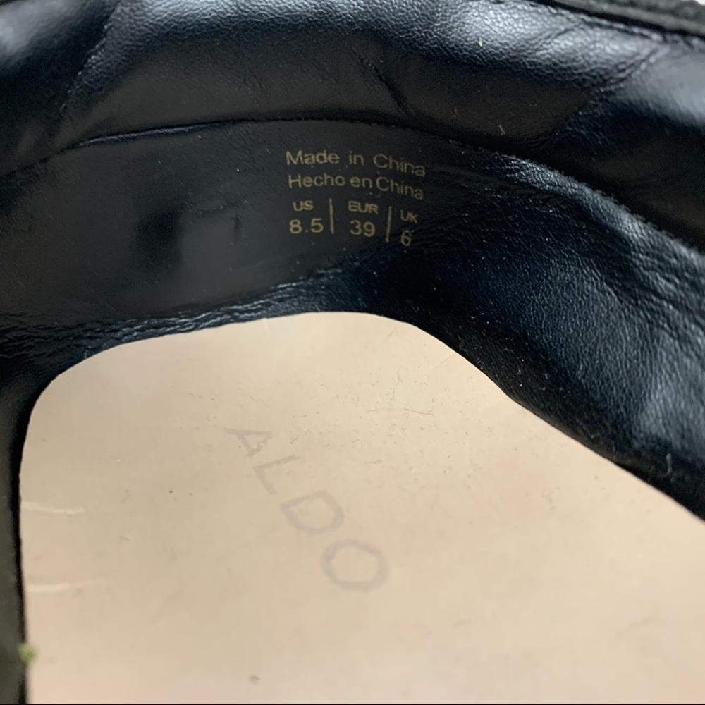 Aldo Women's Black Knit Platform Slip On Sneakers - Picture 4 of 8